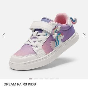 DREAM PAIRS KIDS Storybook Rainbow Kids Breathable Fun Design Sneakers